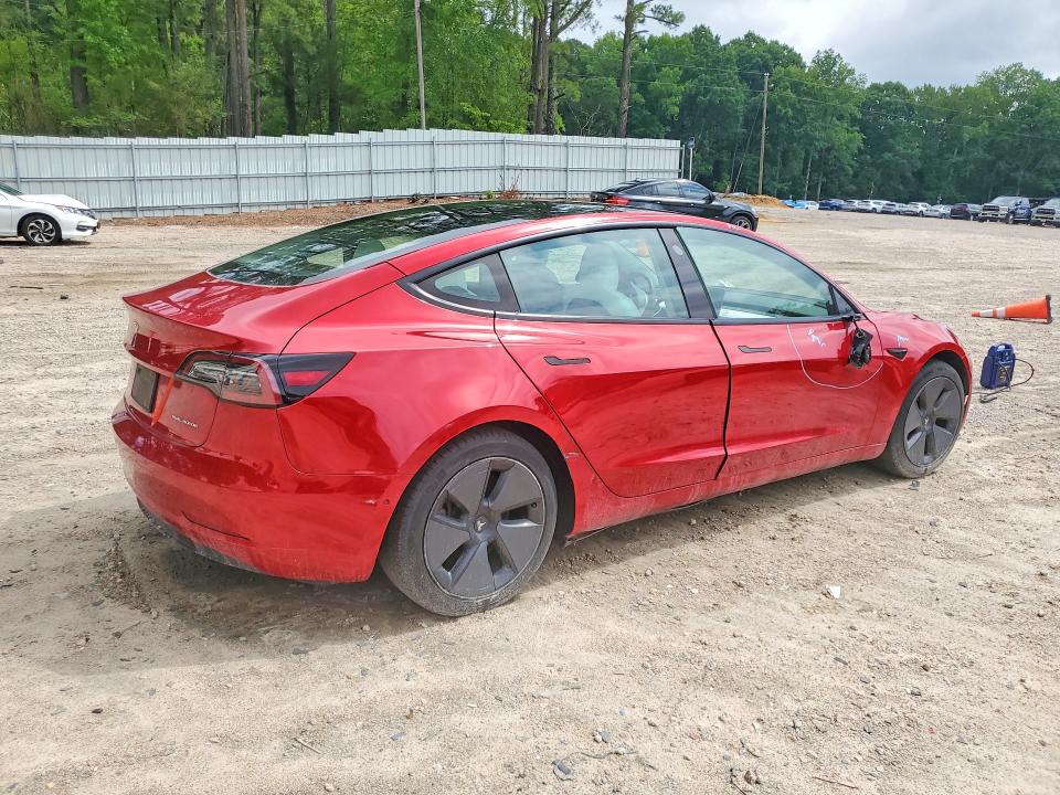 2021 Tesla Model 3 VIN 5YJ3E1EB7MF917989 COPART salvage auction — FRONT END, Nc - Dealer Only Clean Title, sold $10,300 on 2026-07-06 (photo 3)