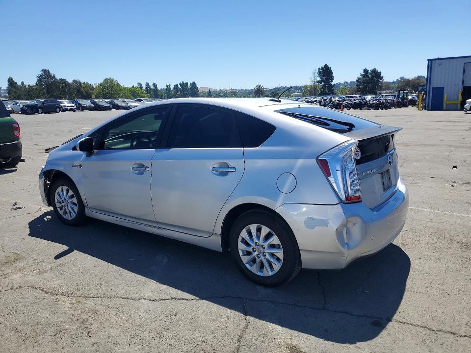 2013 Toyota Prius plug-in VIN JTDKN3DP6D3031776 COPART salvage auction — FRONT END, Ca - Salvage Certificate, sold $4,600 on 2026-07-10 (photo 2)