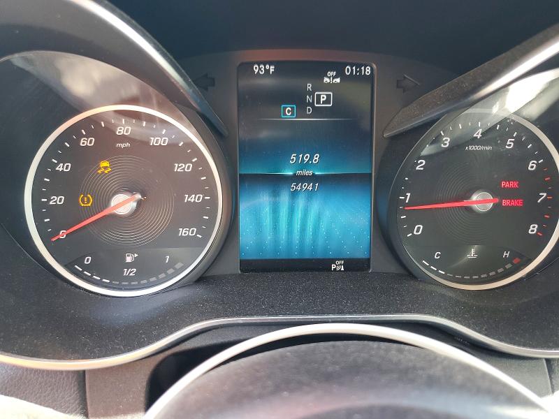 2020 Mercedes-benz C-klasse VIN W1KWF8EB8LR573980 COPART salvage auction — BIOHAZARD/CHEMICAL, Id - Salvage Certificate Of Title, sold $1,150 on 2026-07-29 (photo 9)