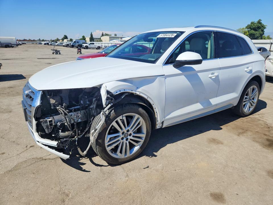 2018 Audi Q5 VIN WA1BNAFY4J2153624 COPART salvage auction — FRONT END, CA - SALVAGE CERTIFICATE, sold $7,600 on 2026-07-24 (photo 1)