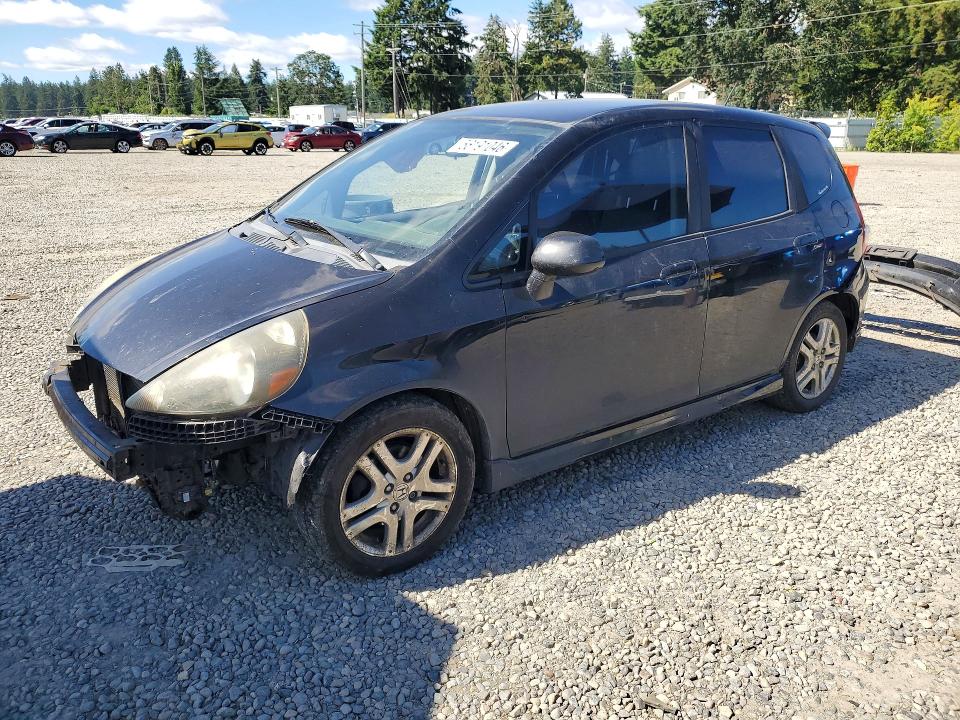 2007 Honda Fit VIN JHMGD38687S036187 COPART salvage auction — FRONT END, Wa - Bill Of Sale, sold $100 on 2026-07-17 (photo 1)