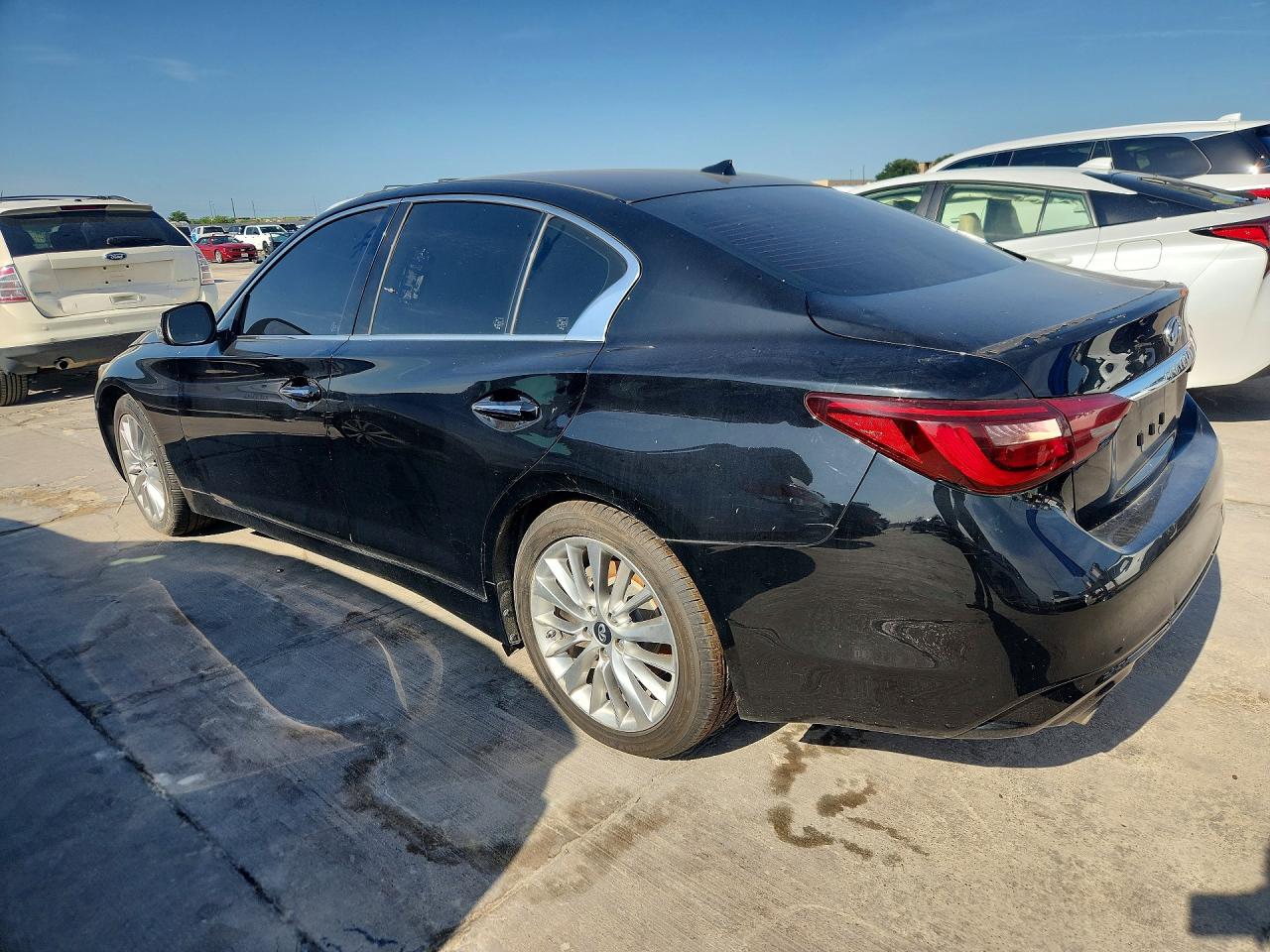 2019 Infiniti Q50 VIN JN1EV7AP8KM517654 COPART salvage auction — Rear End, TX - CERTIFICATE OF TITLE (P), sold $1,300 on 2026-07-02 (photo 2)