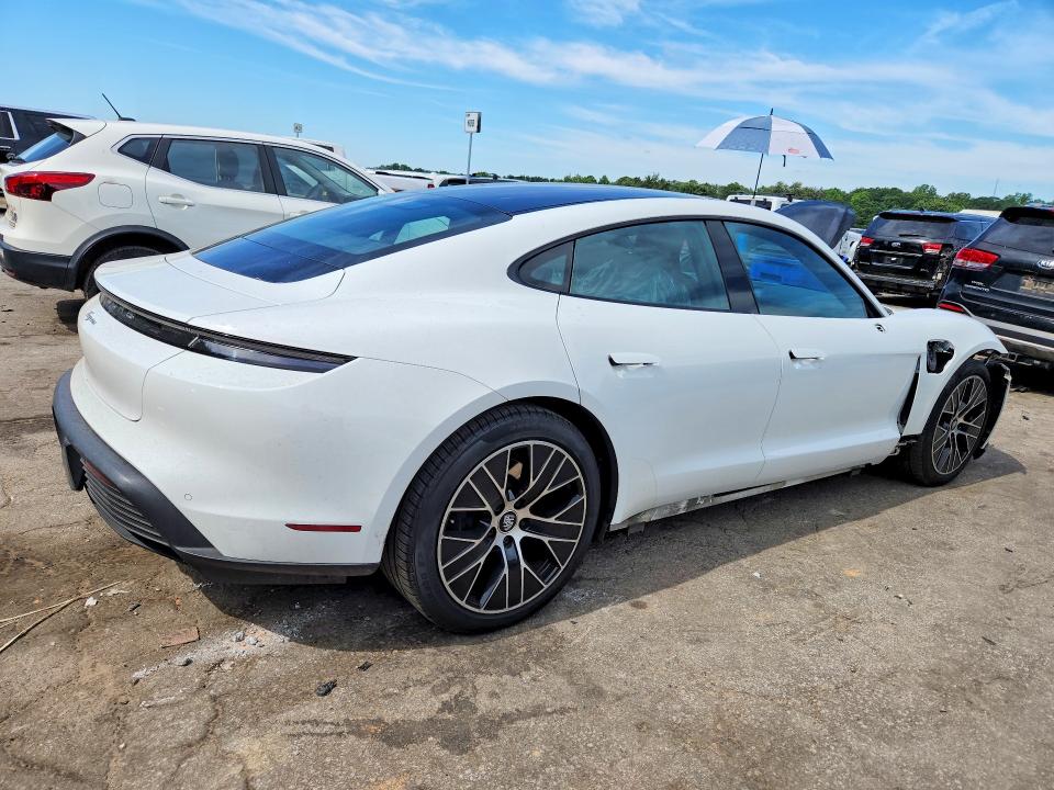 2021 Porsche Taycan VIN WP0AA2Y13MSA13431 COPART salvage auction — FRONT END, Ga - Cert Of Title-Salvage, sold $23,300 on 2026-07-10 (photo 3)