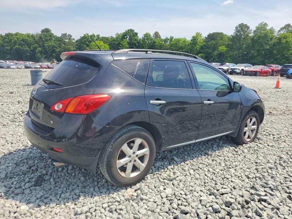 2009 Nissan Murano VIN JN8AZ18UX9W011058 COPART salvage auction — FRONT END, Nc - Salvage Certificate Of Title, sold $375 on 2026-07-15 (photo 3)