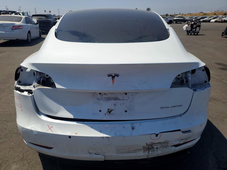 2021 Tesla Model 3 VIN 5YJ3E1EA5MF858819 COPART salvage auction — REAR END, Ca - Salvage Certificate, sold $5,700 on 2026-07-15 (photo 6)