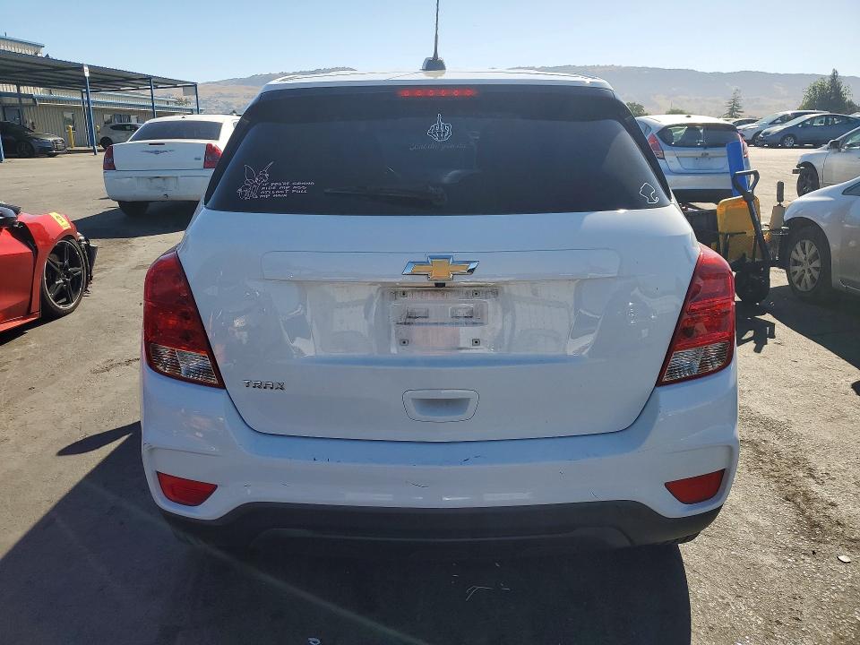 2018 Chevrolet Trax VIN KL7CJKSB3JB701123 COPART salvage auction — FRONT END, Ca - Salvage Certificate, sold $60 on 2026-07-28 (photo 6)