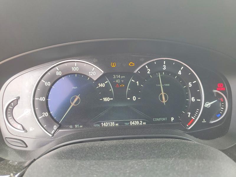 2018 BMW 5er VIN WBAJE5C56JWA96533 COPART salvage auction — FRONT END, Fl - Cert Of Title Slvg Rebuildable, sold $7,300 on 2026-08-20 (photo 9)