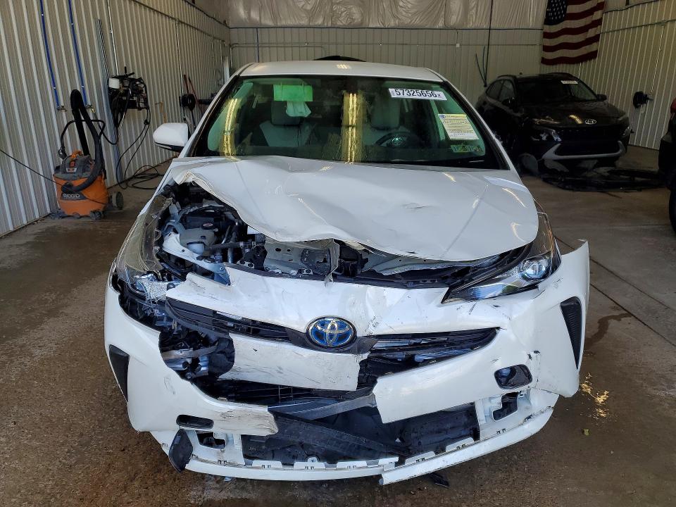 2019 Toyota Prius VIN JTDKARFUXK3096404 COPART salvage auction — FRONT END, Pa - Certificate Of Salvage, sold $3,300 on 2026-07-08 (photo 5)