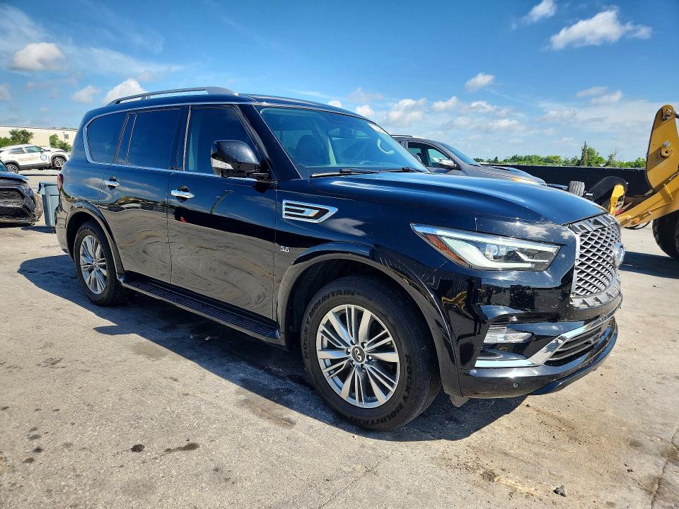 2018 Infiniti Qx80 VIN JN8AZ2NF7J9664980 COPART salvage auction — REAR END, Fl - Cert Of Title Slvg Rebuildable, sold $4,700 on 2026-07-14 (photo 4)