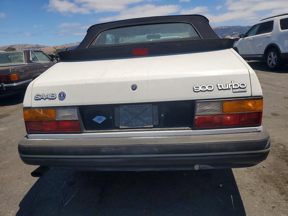 1990 Saab 900 VIN YS3AL75L0L7005307 COPART salvage auction — MINOR DENT/SCRATCHES, CA - DIS/DLR/EXP ONLY CLEAN TITLE, sold $4,450 on 2026-07-14 (photo 6)