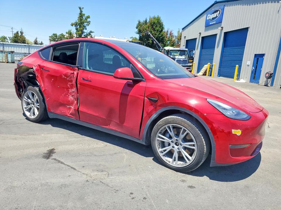 2021 Tesla Model y VIN 5YJYGDEE7MF271848 COPART salvage auction — SIDE, Ca - Salvage Certificate, sold $6,100 on 2026-07-23 (photo 4)