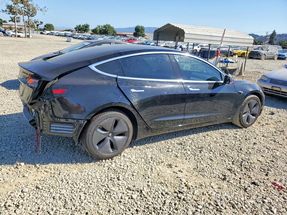 2018 Tesla Model 3 VIN 5YJ3E1EA8JF156408 COPART salvage auction — REAR END, Ca - Salvage Certificate, sold $4,950 on 2026-07-21 (photo 3)
