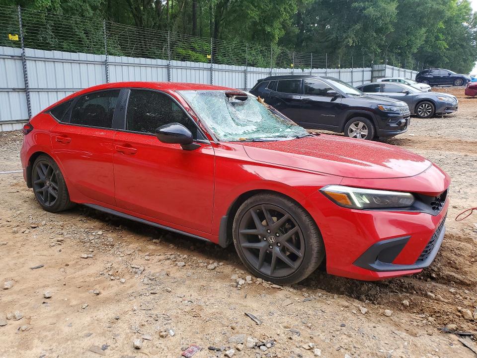 2022 Honda VIN 19XFL2H8XNE005017 COPART salvage auction — ROOF, GA - CERT OF TITLE-SALVAGE (P), sold $8,900 on 2026-07-31 (photo 4)