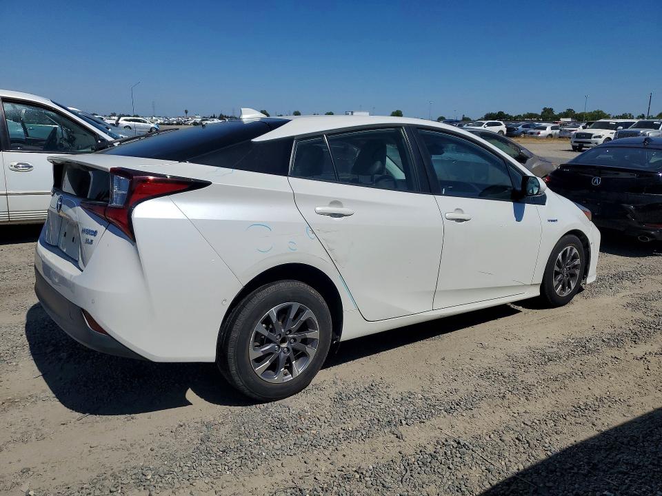 2019 Toyota Prius VIN JTDKARFU1K3101361 COPART salvage auction — FRONT END, Ca - Salvage Certificate, sold $8,200 on 2026-07-02 (photo 3)
