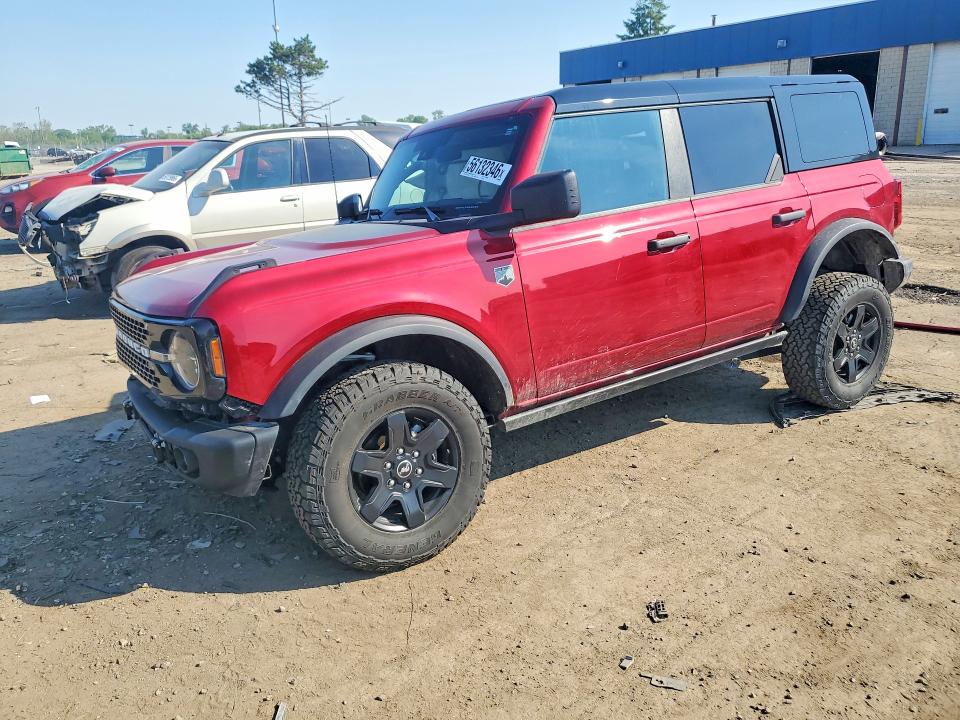 2025 Ford Bronco VIN 1FMEE7BH0SLA78715 COPART salvage auction — FRONT END, MI - CERT OF TITLE-SALVAGE VEHICLE, sold $16,700 on 2026-09-18 (photo 1)