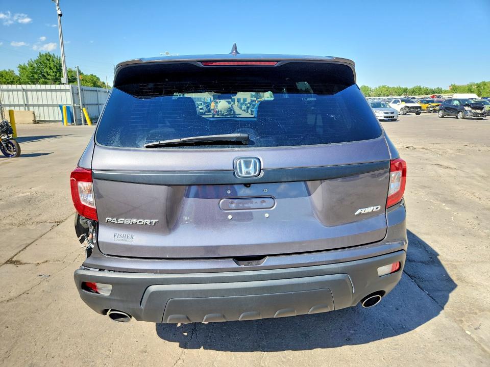 2021 Honda Passport VIN 5FNYF8H53MB040287 COPART salvage auction — SIDE, Co - Public - Salvage Title, sold $9,300 on 2026-07-20 (photo 6)