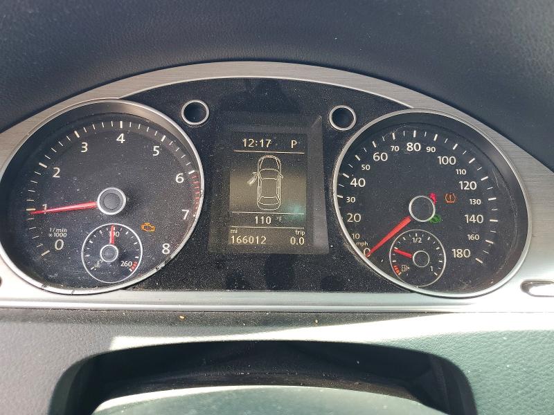 2013 Volkswagen Passat cc VIN WVWBP7AN8DE537053 COPART salvage auction — MINOR DENT/SCRATCHES, NV - CERTIFICATE OF TITLE, sold $2,000 on 2026-07-28 (photo 9)