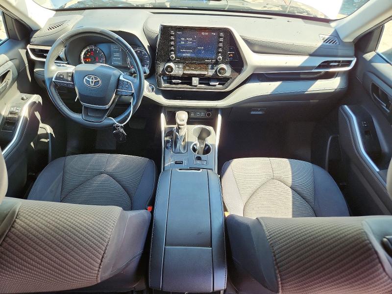 2022 Toyota Highlander VIN 5TDZZRAH2NS113801 COPART salvage auction — FRONT END, Tn - Salvage Certificate, sold $16,800 on 2026-07-27 (photo 8)
