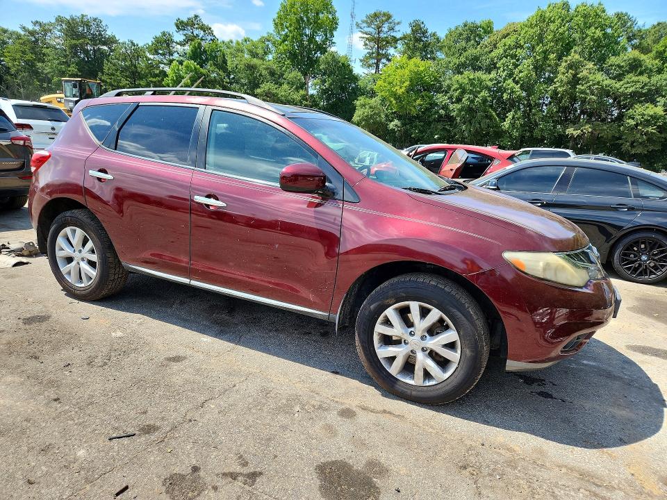 2012 Nissan Murano VIN JN8AZ1MW4CW201131 COPART salvage auction — SIDE, Nc - Certificate Of Title (P), sold $275 on 2026-07-02 (photo 4)