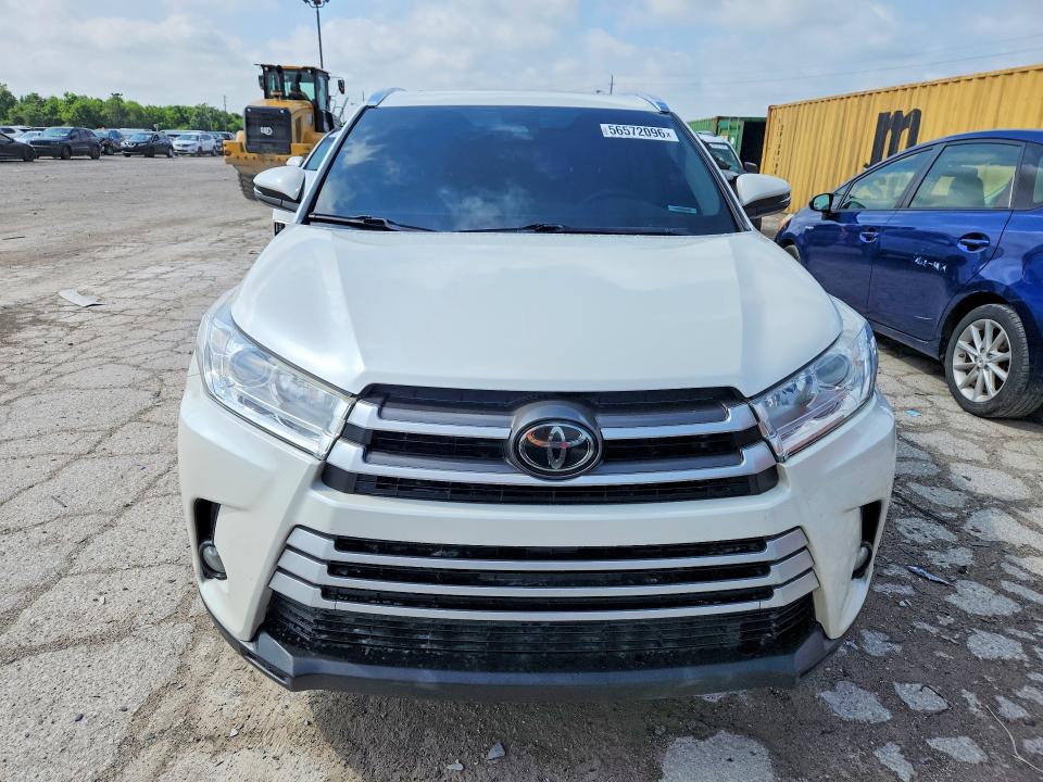 2018 Toyota Highlander VIN 5TDJZRFH2JS543117 COPART salvage auction — REAR END, In - Cert Of Title-Salvage Title, sold $2,500 on 2026-07-31 (photo 5)