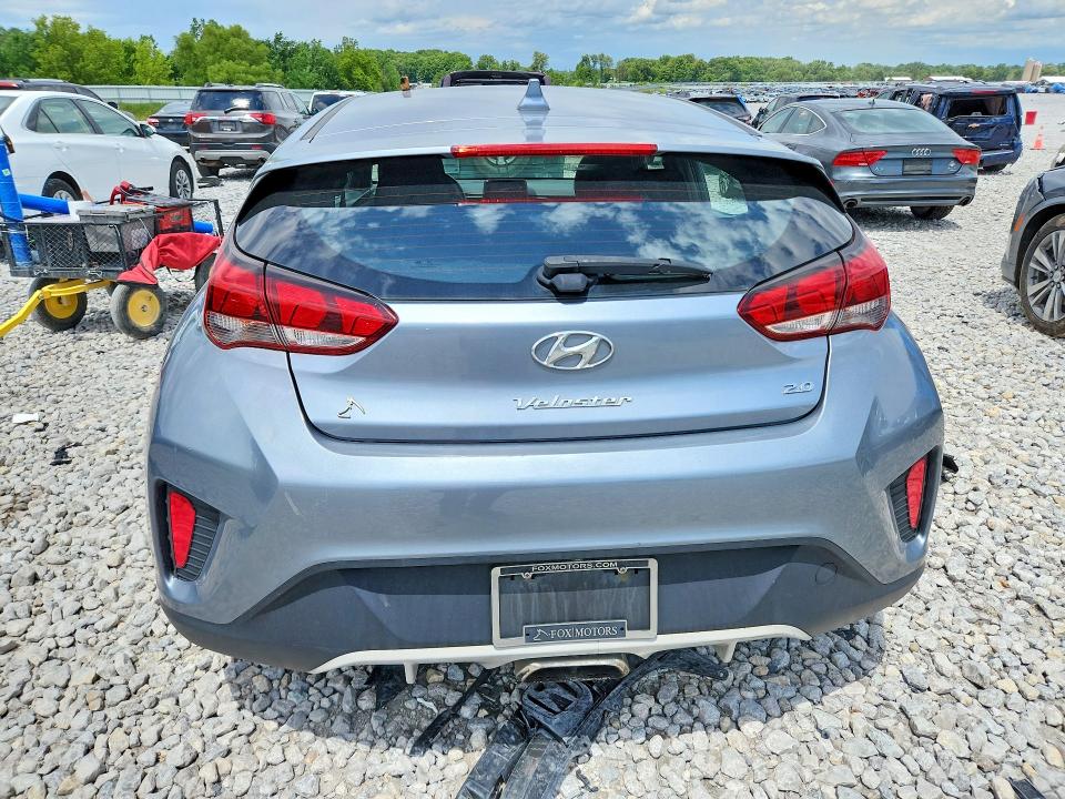 2019 Hyundai Veloster VIN KMHTG6AF3KU017669 COPART salvage auction — MINOR DENT/SCRATCHES, Mi - Dealer Only Clean Title (P), sold $6,100 on 2026-07-30 (photo 6)