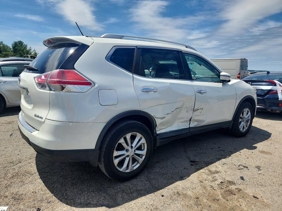 2016 Nissan Rogue VIN KNMAT2MV5GP623998 COPART salvage auction — SIDE, Pa - Certificate Of Salvage, sold $950 on 2026-07-14 (photo 3)