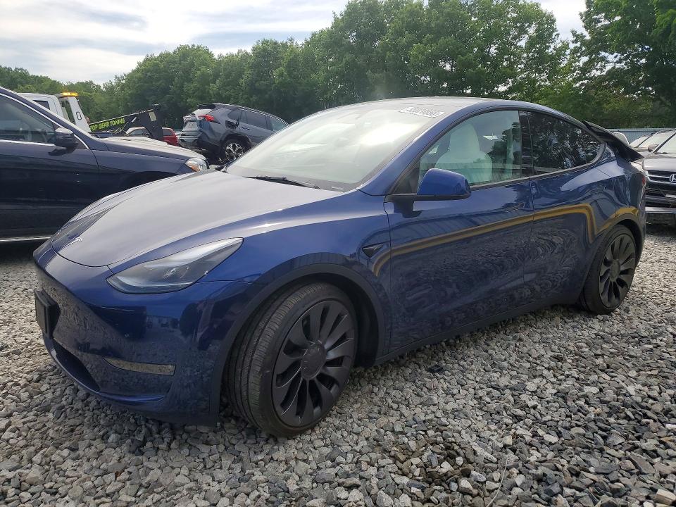 2025 Tesla Model y VIN 7SAYGDEF6SA352748 COPART salvage auction — REAR END, Ma - Cert Of Title-Salvage, sold $13,300 on 2026-07-09 (photo 1)