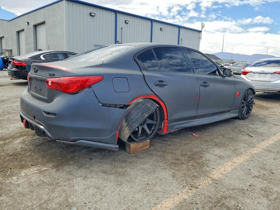 2014 Infiniti Q50 VIN JN1BV7AP9EM674097 COPART salvage auction — REAR END, Salvage Title, sold $200 on 2026-07-28 (photo 3)