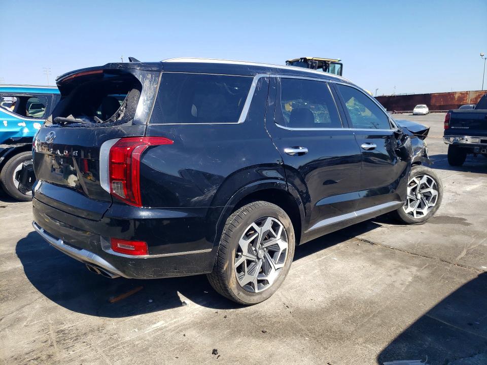 2022 Hyundai Palisade VIN KM8R74HE4NU357851 COPART salvage auction — FRONT END, Az - Dis/Dlr/Exp Only Salvage Title, sold $3,850 on 2026-07-29 (photo 3)