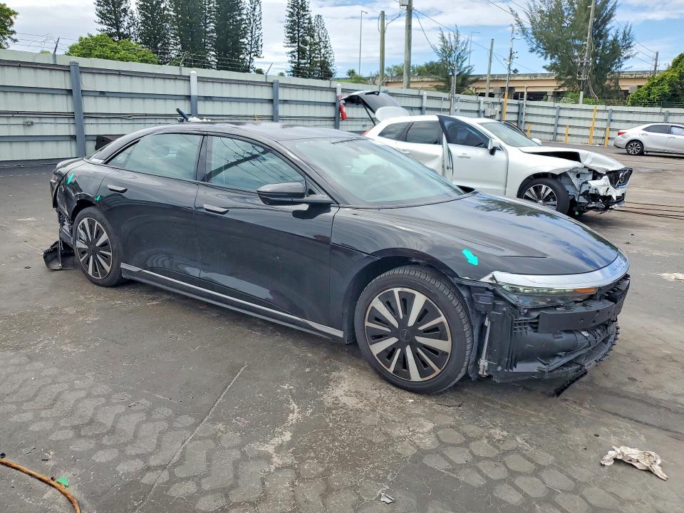 2025 Lucid Air VIN 50EA1PGA8SA003519 COPART salvage auction — REAR END, Fl - Certificate Of Destruction, sold $8,100 on 2026-07-13 (photo 4)