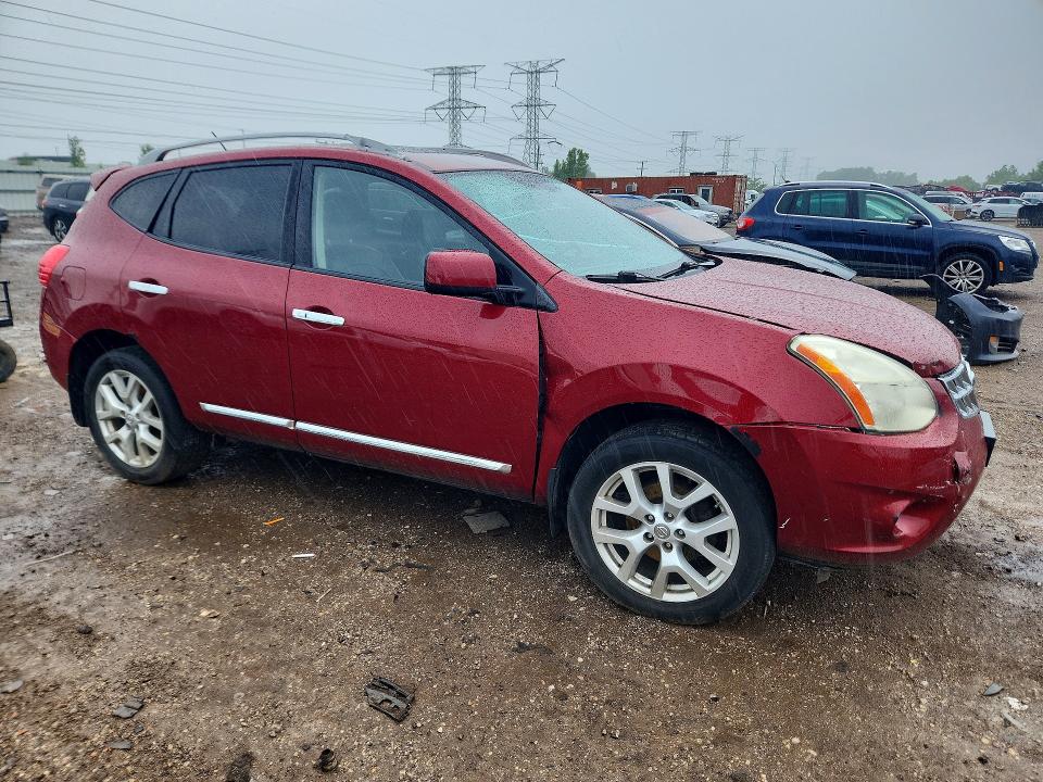2011 Nissan Rogue VIN JN8AS5MV5BW315284 COPART salvage auction — FRONT END, Il - Salvage Certificate, sold $475 on 2026-07-14 (photo 4)