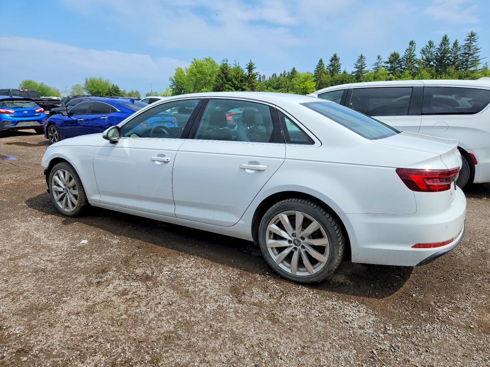 2019 Audi A4 VIN WAUANAF44KN011995 COPART salvage auction — FRONT END, On - Permit No Brand - Unfit, sold $6,200 on 2026-07-14 (photo 2)
