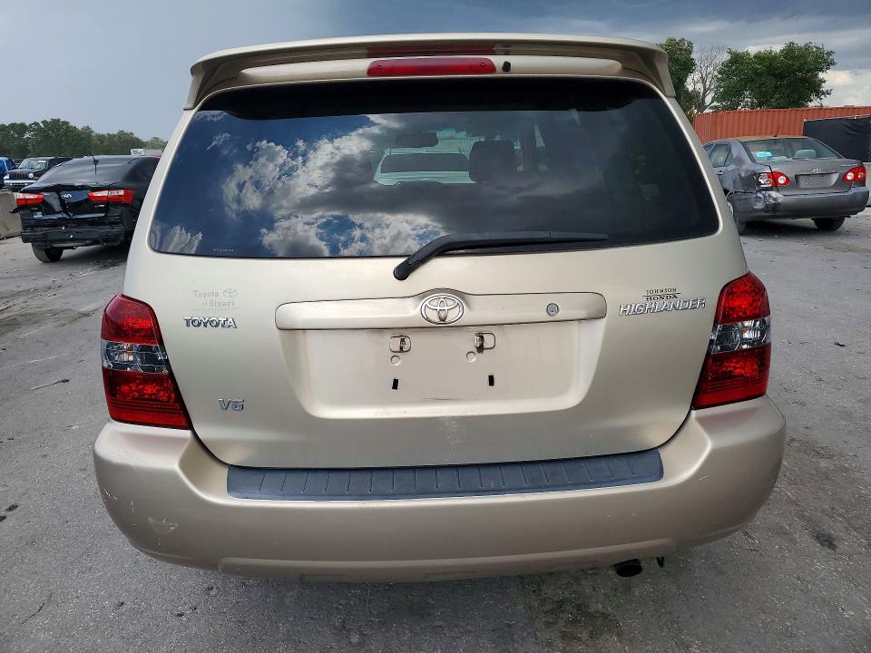 2005 Toyota Highlander VIN JTEDP21A450051939 COPART salvage auction — MINOR DENT/SCRATCHES, Fl - Certificate Of Title, sold $700 on 2026-07-30 (photo 6)