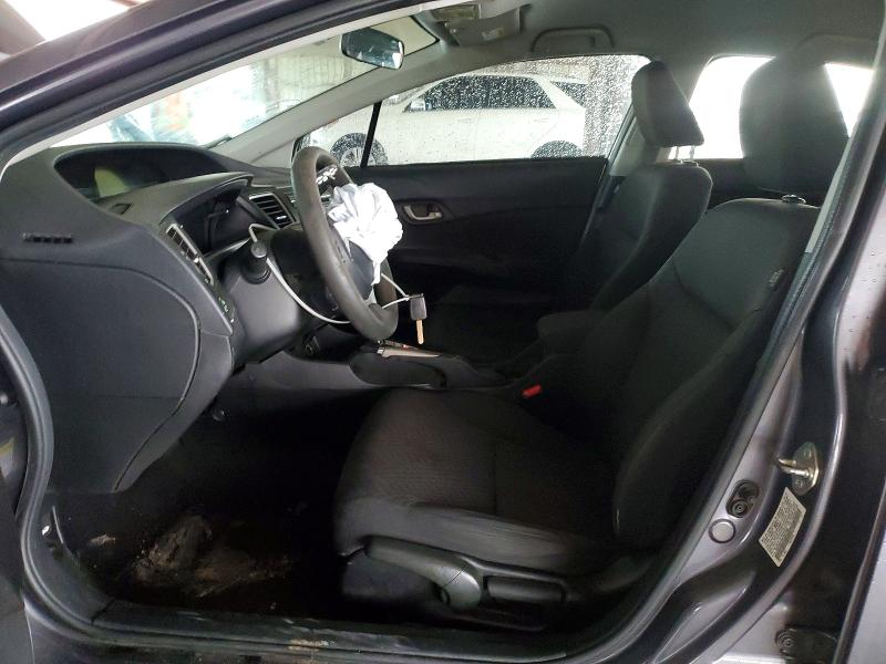 2014 Honda Civic VIN 19XFB2F55EE041466 COPART salvage auction — SIDE, Tx - Salvage Vehicle Title, sold $950 on 2026-07-10 (photo 7)