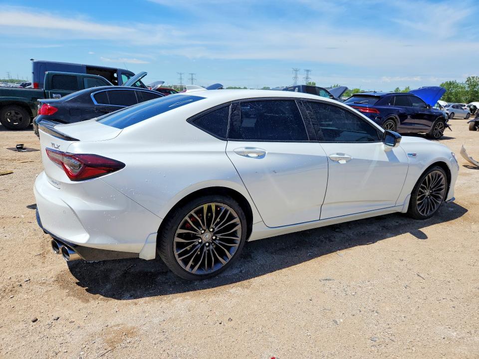2023 Acura Tlx VIN 19UUB7F03PA003864 COPART salvage auction — VANDALISM, Il - Salvage Certificate, sold $15,200 on 2026-07-21 (photo 3)