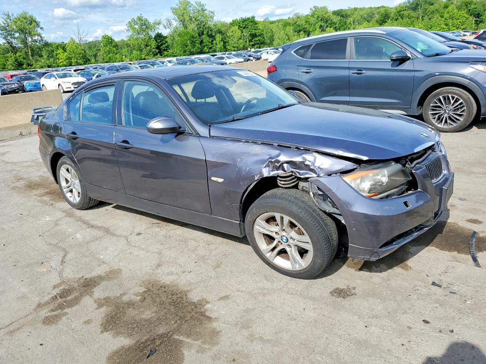 2008 BMW 3 series VIN WBAVC73548KX90106 COPART salvage auction — FRONT END, NY - MV-907A SALVAGE CERTIFICATE, sold $325 on 2026-07-14 (photo 4)