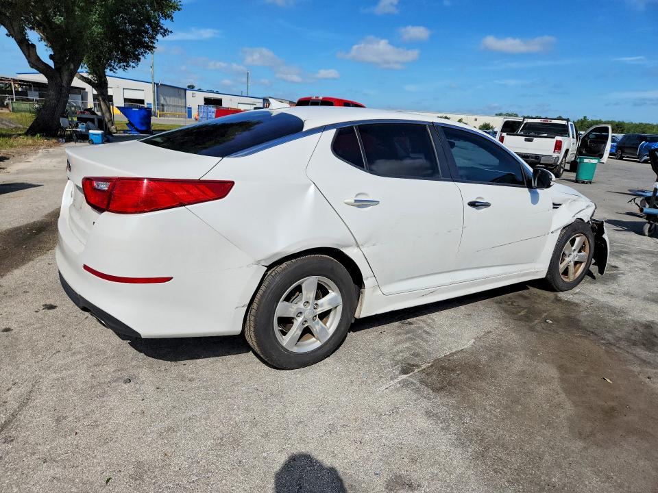 2015 Kia Optima VIN KNAGM4A7XF5538848 COPART salvage auction — FRONT END, Fl - Cert Of Title Slvg Rebuildable, sold $450 on 2026-07-14 (photo 3)