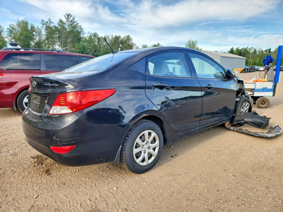 2012 Hyundai Accent VIN KMHCT4AE3CU091084 COPART salvage auction — FRONT END, On - Permit No Brand - Unfit, sold $300 on 2026-07-07 (photo 3)