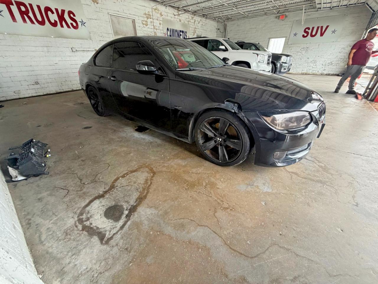 2011 BMW 3 Series VIN WBAKE3C50BE557478 COPART salvage auction — Front End, TX - CERTIFICATE OF TITLE (P), sold $700 on 2026-07-03 (photo 1)