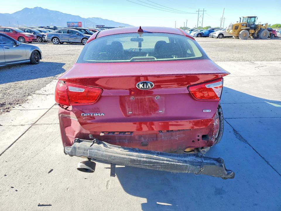 2015 Kia Optima VIN 5XXGM4A7XFG485423 COPART salvage auction — REAR END, Ut - Salvage Certificate, sold $1,100 on 2026-07-27 (photo 6)