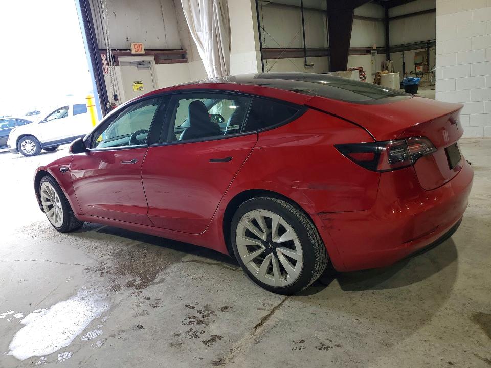 2022 Tesla Model 3 VIN 5YJ3E1EA7NF368626 COPART salvage auction — REAR END, Va - Cert Of Title - Salvage, sold $8,800 on 2026-08-03 (photo 2)