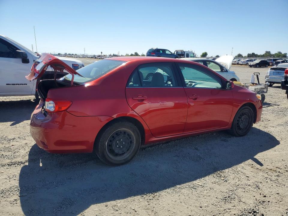 2013 Toyota Corolla VIN 5YFBU4EE3DP158269 COPART salvage auction — REAR END, Ca - Salvage Certificate, sold $1,350 on 2026-07-07 (photo 3)