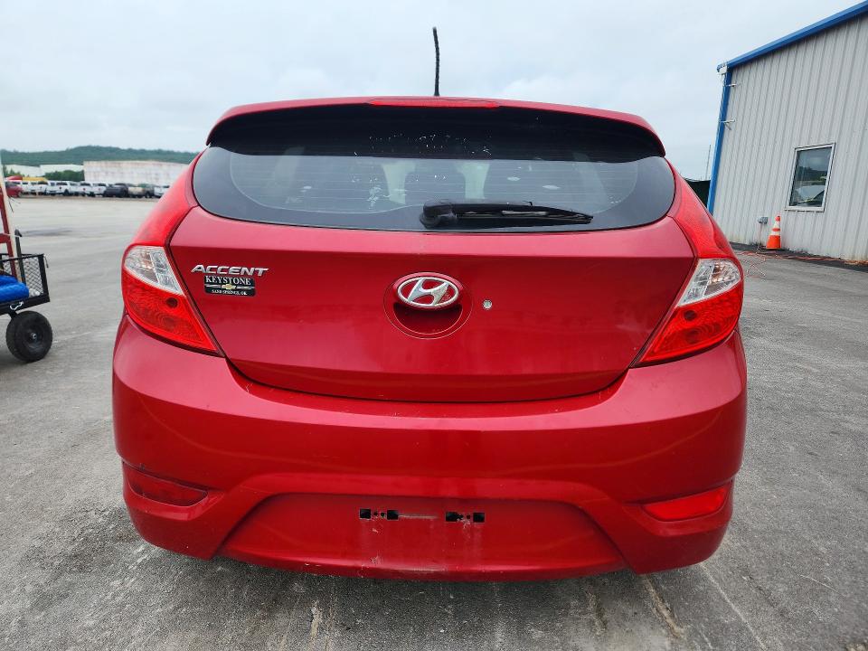 2014 Hyundai VIN KMHCU5AEXEU175814 COPART salvage auction — FRONT END, Ok - Certificate Of Title, sold $375 on 2026-07-10 (photo 6)