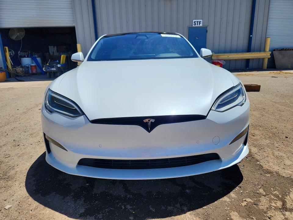 2021 Tesla Model s VIN 5YJSA1E61MF442799 COPART salvage auction — FRONT END, Nm - Cert Of Title-Salvage, sold $17,300 on 2026-07-16 (photo 5)