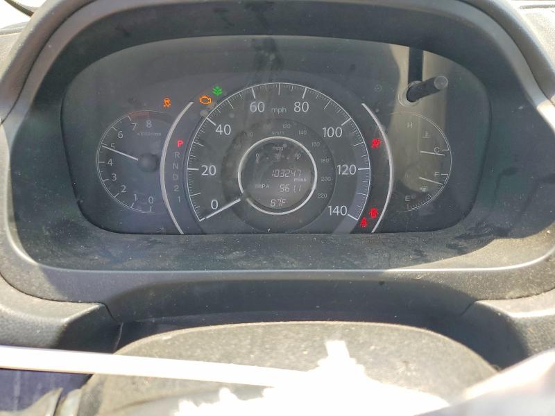 2013 Honda Cr-v VIN 2HKRM3H76DH521425 COPART salvage auction — FRONT END, Al - Cert Of Title-Salvage Title, sold $2,650 on 2026-07-02 (photo 9)