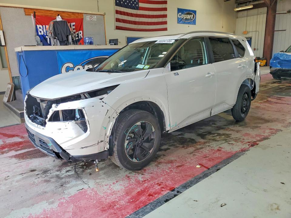 2025 Nissan Rogue VIN JN8BT3BB3SW144470 COPART salvage auction — FRONT END, Ny - Mv-907A Salvage Certificate, sold $2,700 on 2026-07-13 (photo 1)