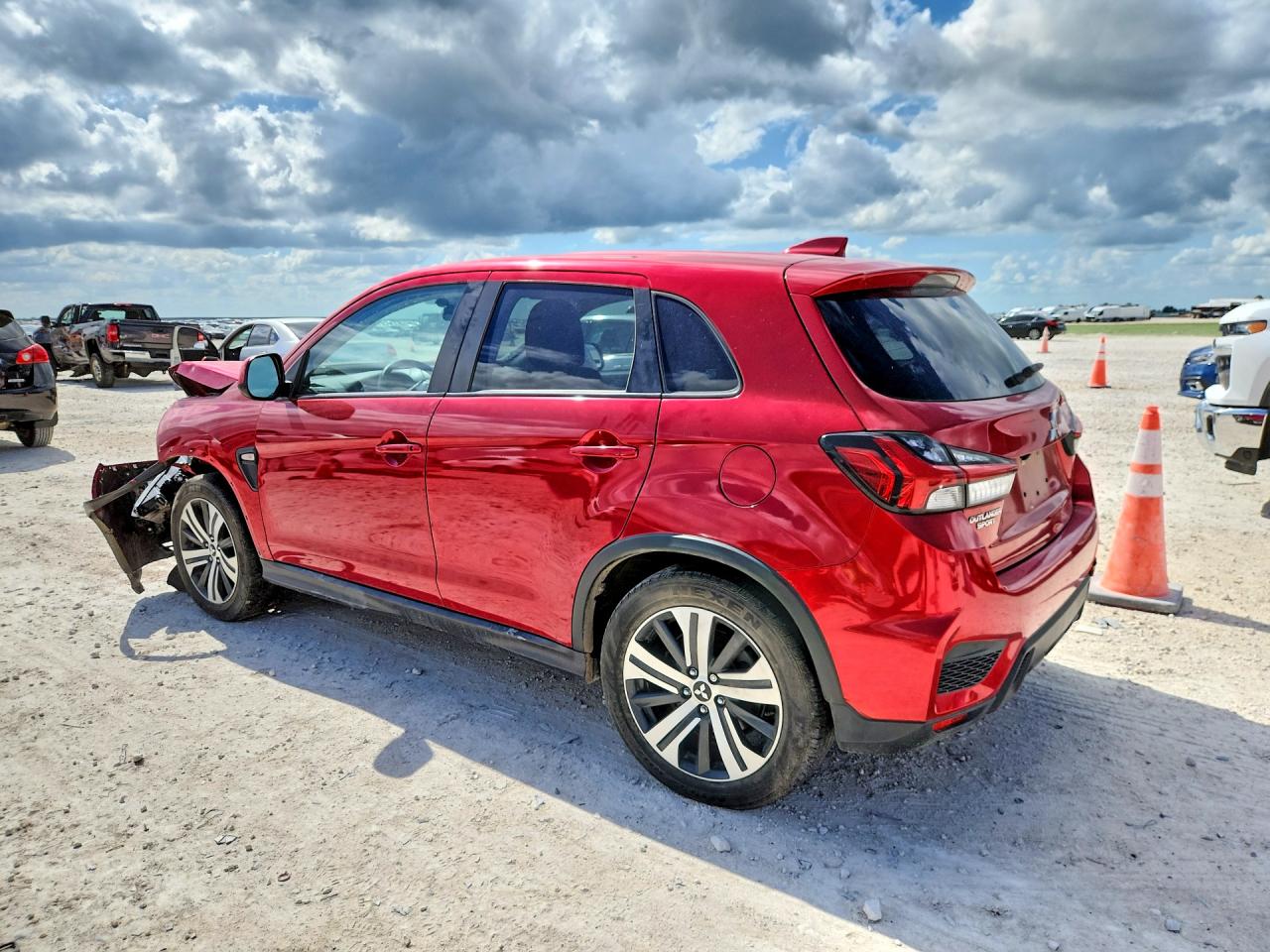 2023 Mitsubishi Outlander Sport VIN JA4ARUAU4PU014984 COPART salvage auction — Front End, TX - CERTIFICATE OF TITLE (P), sold $4,700 on 2026-07-09 (photo 2)