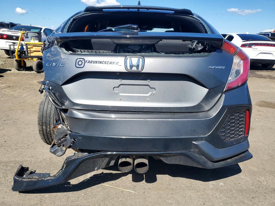 2019 Honda Civic VIN SHHFK7G49KU219077 COPART salvage auction — REAR END, Pa - Certificate Of Salvage, sold $2,800 on 2026-07-10 (photo 6)