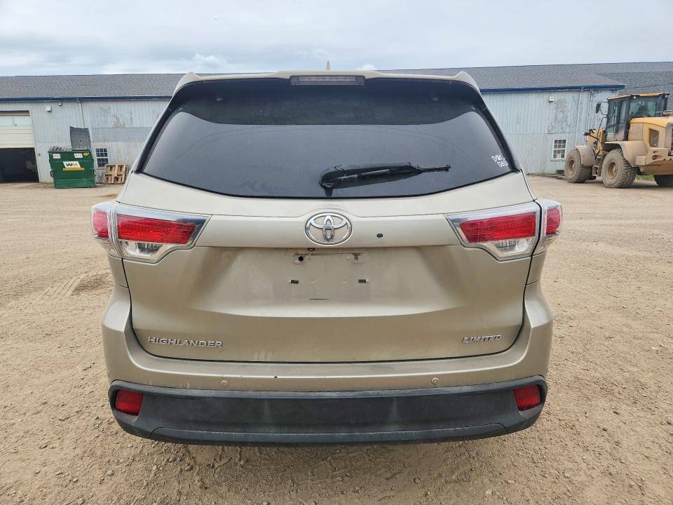 2014 Toyota Highlander VIN 5TDYKRFH6ES031126 COPART salvage auction — FRONT END, Salvage Title, sold $250 on 2026-07-29 (photo 6)