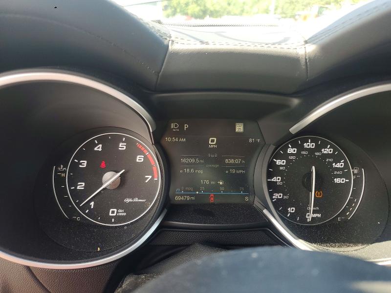 2022 Alfa romeo Stelvio VIN ZASPAKBN9N7D30239 COPART salvage auction — FRONT END, Nc - Salvage Certificate Of Title, sold $7,600 on 2026-07-16 (photo 9)
